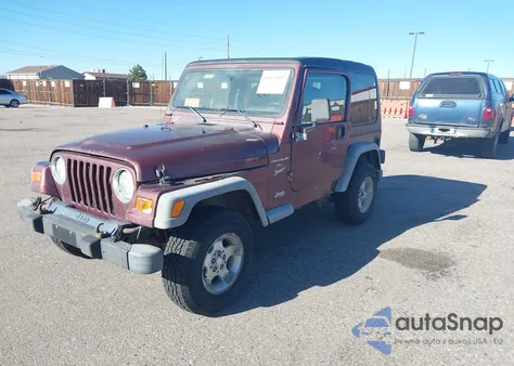 2001 Jeep Wrangler Sport из США, поврежденный, VIN 1J4FA49S21P366483